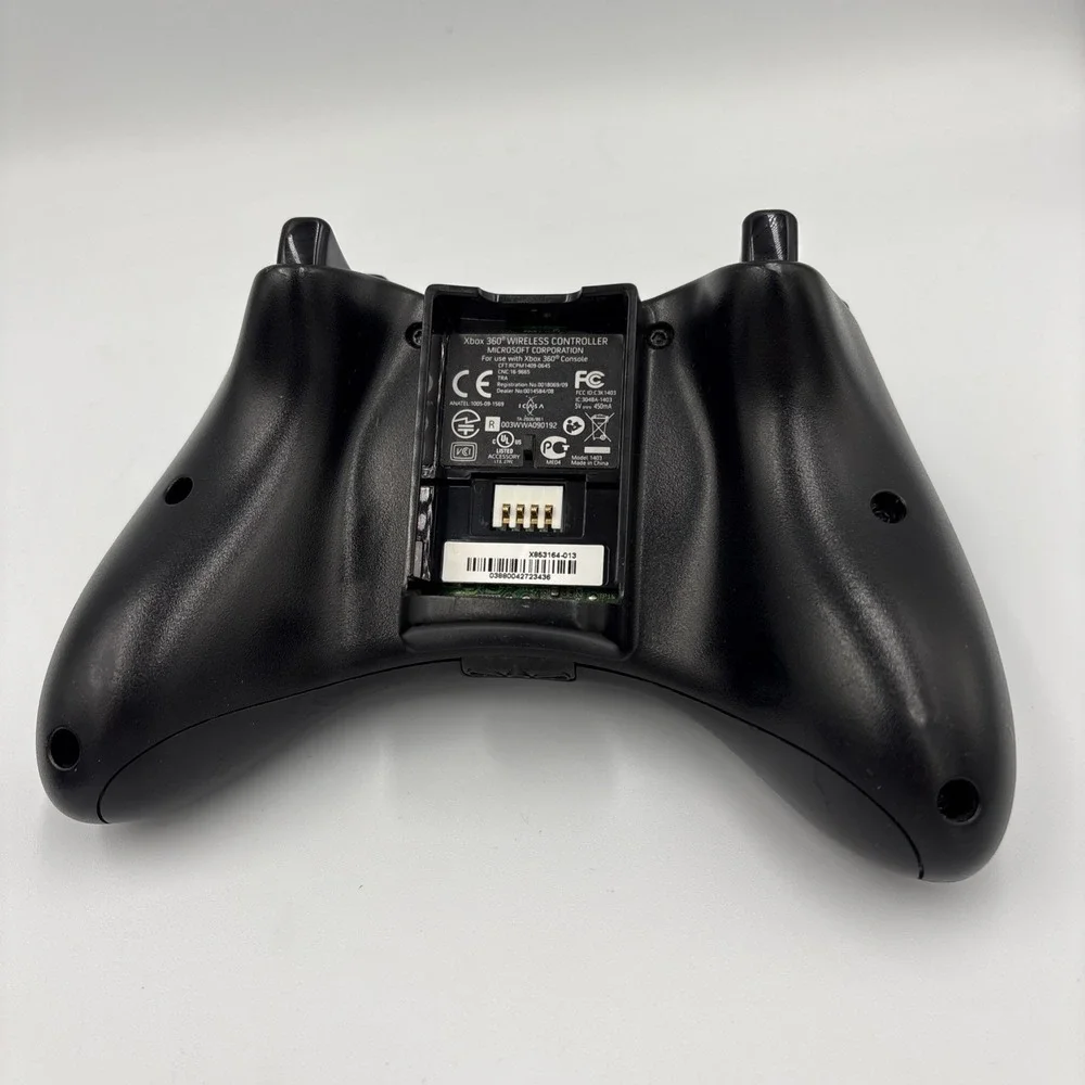 Original Microsoft Xbox 360 Wireless Black Controller